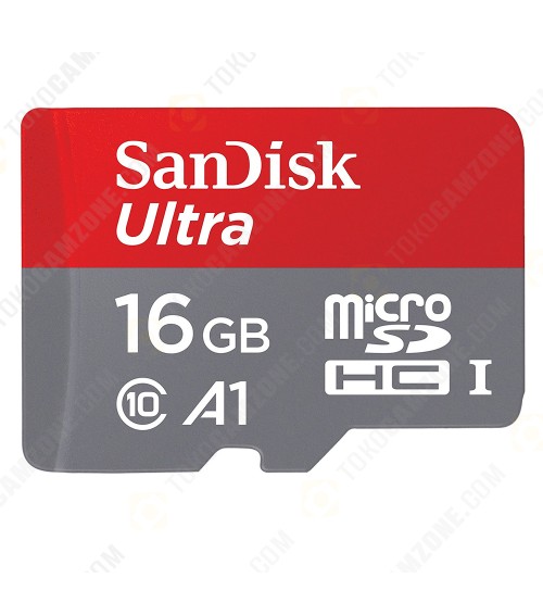 SDSQUAR-016G SanDisk Ultra MicroSDHC UHS-I card 98MB/s 16GB U1 A1 (With Adapter)